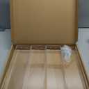 PMMASTO Widen Tiered Spice Rack, Seasoning Organizer, Clear Acrylic Vertical Shelves Can Organizer for Countertop, Cabinet, Pantry, Kitchen Organization and Storage - 4 Tier