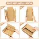 Fainne 16 Pcs Extra Large Empty Baskets for Gifts Bulk 12x10 Inch Kraft Cardboard Gifts Baskets Trays with Handles for Christmas Birthday Thanksgiving Valentines Wedding Holiday Party Supplies