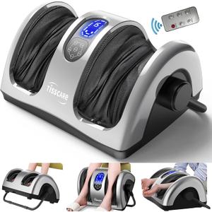TISSCARE Shiatsu Foot Massager for Circulation and Pain Relief, Foot Massage Machine with Deep Kneading Heat Therapy