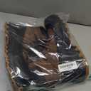 Mens Work Boots Composite Toe Boots for Men Genuine Leather Rubber Sole No Slip Waterproof Shoes Industrial & Construction Safety Boots (12, Brown)