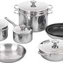 Le Creuset Tri-Ply Stainless Steel 12 pc. Cookware Set