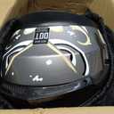 CUTEY DOT Certified Modular Full Face Motorcycle Helmet - Flip-Up Design with Dual Visor for Adults Men & Women, Large
