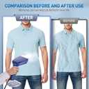 Steamer for Clothes - 1800W Powerful Steam, 2 Modes for Wet and Dry Ironing, 20-Second Fast Heat-up,Detachable Water Tank with Heat-Resistant Gloves -Removing Wrinkles.Only for 120V Countries.Blue