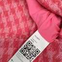 Cicy Bell Womens Cropped Tweed Blazer Sets 2 Piece Outfits and Mini Skirt Sets Business Casual Suits (Large, Bright Pink)