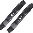 Replacement 942-0610A Mower Blades Compatible with MTD LT-400 Riding Mowers, Mulching Blades Fit for Troy-Bilt Tuffy 38" Deck Tractors, Replace for 742-0610, 742-0610A, 942-0610, 2 Pack