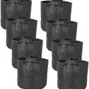 PAMINGONO 4pcs Non-Woven Plant Growing Bags Thickened Drainage for Vegetables Air Permeable Nursery Bags for Optimal Root Growth Convenient Use Garden Patio