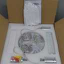 3-Lights Pendants Light for Kitchen Island Chandeliers Dining Room Pendant Lighting Fixture Bubble Crystal Ceiling Hanging Lights Bedroom Island Kitchen 6000K White Light Fixtures Chrome (Silver)