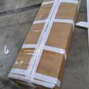 Farmhouse TV Stand for 60 Inch TV, 30" Tall Entertainment Center with 2 Drawers & Sliding Barn Door, Rustic Media Console with Storage Shelves, 55" Wood Television Stand for Living Room, White