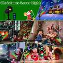 Treela Laser Projector Light Outdoor Yard Projector Decoration Moving Waterproof Star Projection Light with Remote Landscape for Garden Home(Red Green,Meteor Showers)