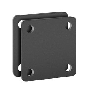 1/4 Square Steel Plate Base 3x3 for Tile, Hot Rolled Weldable A36 Flat Metal Plate Sheet 3 inch with Holes 2 Pack