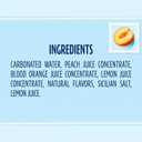 Sanpellegrino CIAO Peach Sparkling Water, Real Fruit Juice, 24 Pack (EXP 09/30/27)