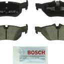 BOSCH BC1267 QuietCast Premium Ceramic Disc Brake Pad Set - Compatible with Select BMW 128i, 323i, 328i, 328i xDrive, 328xi, X1; REAR
