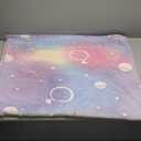 Blanket Soft Fluffy Plush Shaggy Gradient Multi-Color Bed Throw Home Decor Cozy Warm 50" x 62" Inch Purple