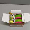 8ft Kids Tape Measure, STEM Educational Tool with Level, Protractor and Eraser, Retractable Snail Shaped Measuring Tapes, Child-Safe Stocking Stuffers Gift for Boys & Girls 3+, Double Green