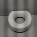 HealthSmart Enhanced Comfort 5" Raised (Round) Toilet Seat Risers for Seniors 5 Slip Resistant Pads FSA/HSA Eligible Padded Toilet Seat Elevation 15.7 x 15.2 x 6.1