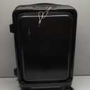 20 Inch Carry On Luggage 22x14x9 Airline Approved, Carry On Suitcase with Wheels, Hard-shell Carry-on Luggage, Durable Luggage Carry-On, Jet Black Small Suitcase with Cosmetic Case