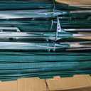 Houseables Electric Fence Posts, Step In Fence Post, Electric Fencing, Garden Stakes, Garden Poles, Kit For Wire Fencing, Deer, Livestock, Temporary, Fiberglass, Plastic, Green, Ground Rod, 4FT, 25 PK