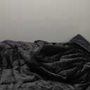 Wemore Sherpa Fleece Weighted Blanket for Adult 15 lbs Dual Sided Cozy Fluffy Heavy Blanket,Ultra Fuzzy Throw Blanket with Soft Plush Flannel Top,48 x 72 inches,Black on Both Sides