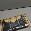 Eid Mubarak Door Banners Lighted Decorations Eid Al-Adha Porch Sign with LED Light Decorations Black Gold Moon Lantern Door Sign Hanging Banner for Eid Al-Adha Party Outside Lighted Decor