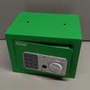 PATRON Small Safe Box with Key, Mini Safe for Money，Small Coin Safes for Home with Code，Little Jewelry Lock Box for Kids，Wall or Cabinet Safe for Personal Items，0.236 Cubic Feet Green