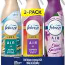 Febreze Air Mist, Air Freshener, Odor Fighting Room Spray, Deodorizer for Home Bathroom Kitchen Office Apartment, Lilac Sunrise, Warm Ocean Breeze, Summer Golden Hour Variety Pack, 8.1oz (Pack of 3)