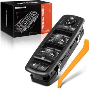A-Premium Power Master Window Switch Compatible with Jeep Grand Cherokee 2014 2015 2016 2017 2018, with Power Folding Mirrors, with Dual Auto, Front Left Driver Side, Replace# 68184803AC