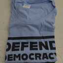 Womens Defend Democracy V-Neck T-Shirt, M