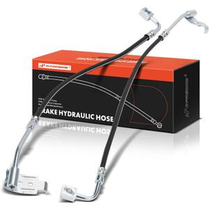 A-Premium Rear Driver and Passenger Side Brake Hydraulic Hose Compatible with Select Jeep Models - Wrangler 2007-2013 - Pack of 2