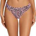 voenxe Seamless Women Underwear Thongs,No Show Ladies Thong,No Line Workout Breathable Comfortable Panties,Soft Undies,5-Pack (L)