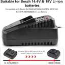 Quick BC660 BC1880 Charger for Bosch Tools 14.4V-18V Lithium Battery BAT619G, BAT619, BAT609G, BAT609, BAT618, BAT618G, BAT610G BAT614 etc.