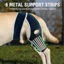 Dog Knee Brace for Luxating Patella, Dog Leg Brace Front, Dog ACL Brace Hind Leg with 6 Metal Strips to Protect Knee Joint, Provide Stable Support and Relief Pain, Help Resume Normal Activities XL