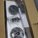 Fanbulous 72 inch Large Ceiling Fans with Lights and Remote, Outdoor Black Ceiling Fan with 10 Blades, 32W LED light 3 CCT, 6 Speed Reversible Quiet DC Motor, Modern Ceiling Fan for Living Room Patio