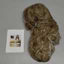 REECHO Ponytail Extension 30" Long Claw Clip Ponytail Extension Curly Wavy Pony Tails Hair Extensions Clip in Synthetic Hairpiece for Women, Medium Blonde with Highlights