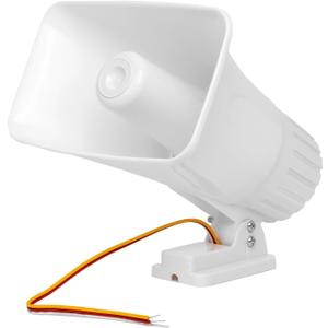 Outdoor Siren Speaker With 150 High Decibels, Security Horn, 12v Alarm System With Adjustable Angles for Increasing Sounds, for Home Security and Building Intercoms