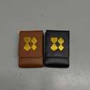 2 Pieces Single Deck PU Leather Playing Card Case Holder Black Brown Deck Holder Playing Card Holders for Adults Box Protector Poker Case Fits Poker and Bridge Size for 3.54x 2.36 Inch Gard