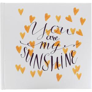 My Sunshine Yellow Heart Photo Album, Holds 120-4"x6" Photos (9.25" X 8.75" X 1.25")