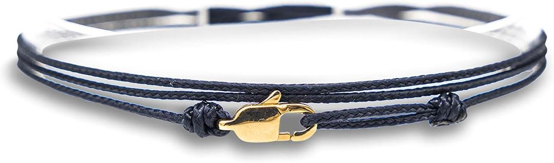 Made by Nami Nautical Rope Bracelet for Men Waterproof & Adjustable Wrap String Bracelets with Snap Hook Gift for Him