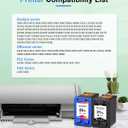 21XL 22XL Ink Cartridges Combo Pack Compatible HP 21 22 Ink Cartridges Replacement for OfficeJet 4315 J3680 DeskJet F2210 F4180 F380 F300 F4140 D1455 3940 PSC 1410 (2-Pack, Black/Tri-Color)