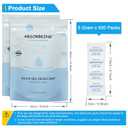 Silica Gel Packets  500 Packs 5 Gram Moisture Absorbers Food Grade Silica Packets, Premium Desiccant Packs for Storage, Color Indicating Desiccant for Spices, Jewelry, Shoes, Electronics, Tool Box