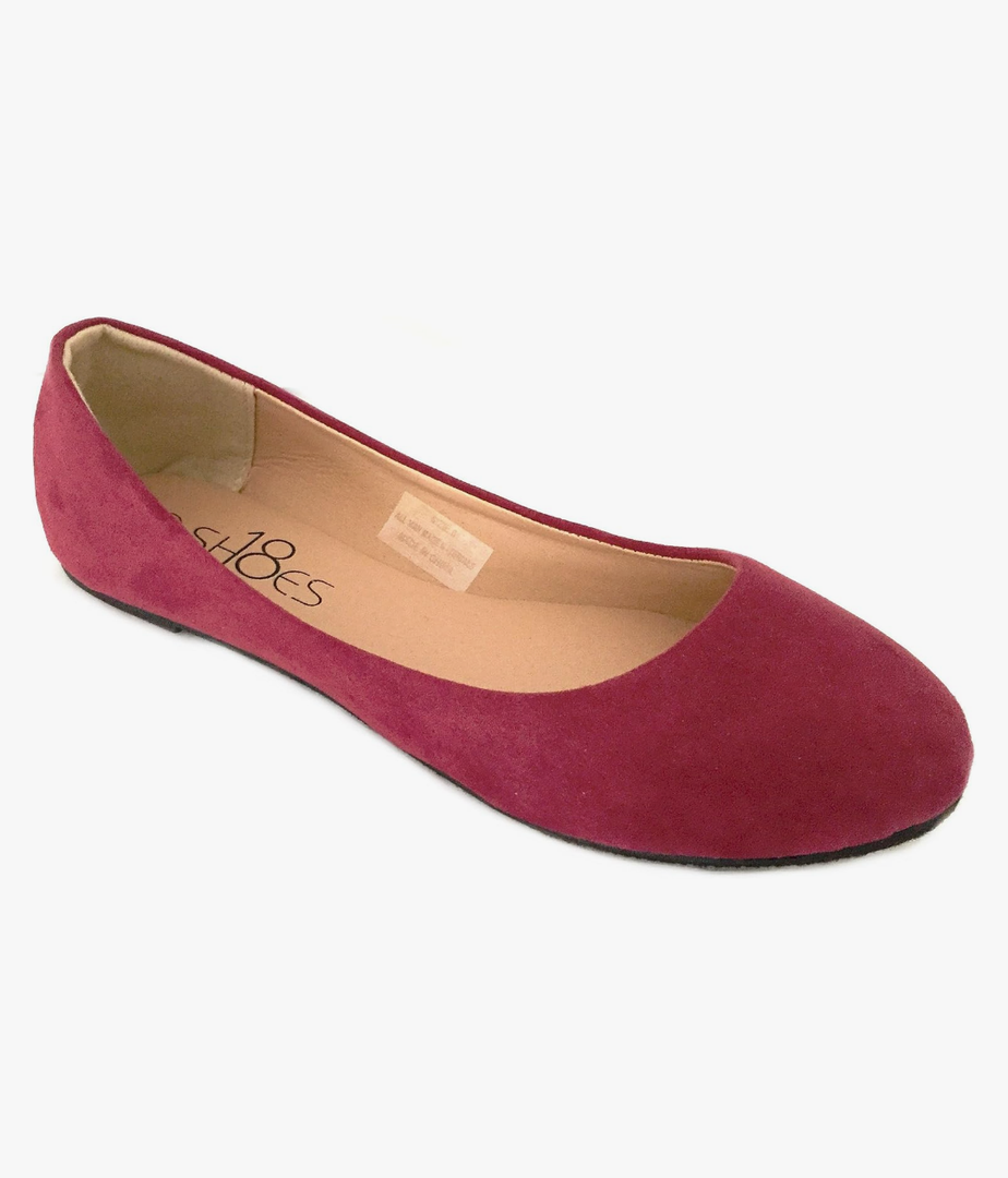 Shoes8teen Womens Ballerina Ballet Flats Shoes Leopard & Solids 14 Colors, Size 10