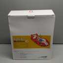 QPAU Blow up Inflatable Toddler Travel Bed with Sides, Toddler Air Mattress for Camping, Traveling, Hotel, or Home Use, Hand Pump Included (Blue)