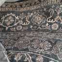 4x6 Oval Rug - Washable Ultra-Thin Carpet Black Bronze
