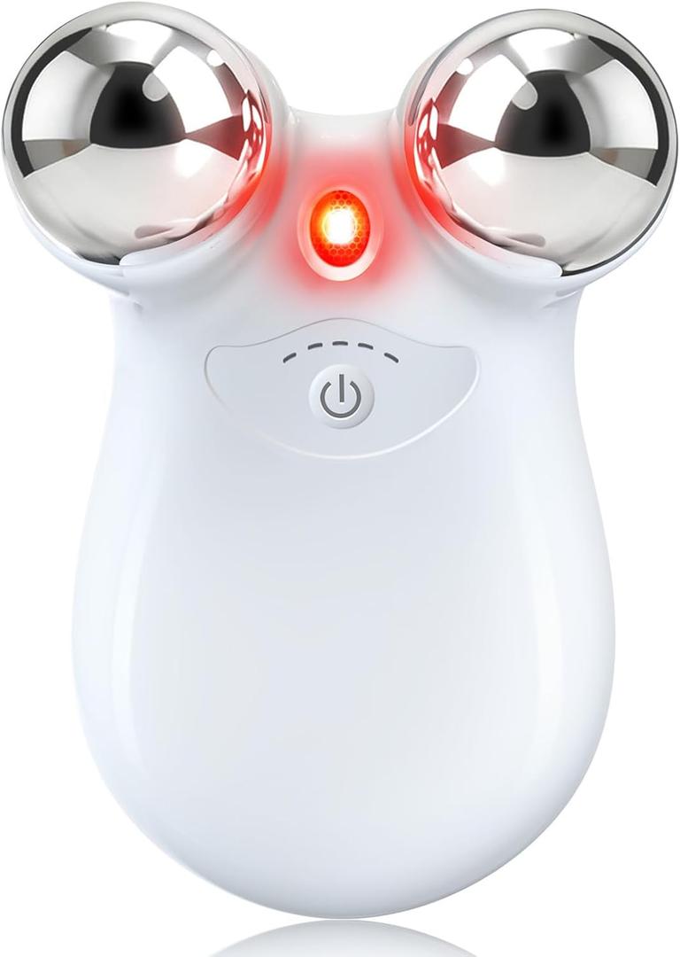 2-in-1 Red Light Microcurrent Facial Device | Enhances Lifting & Firming Capabilities | Reduces Wrinkles and Puffiness | Smart Photon Micro-Current Device, Model:EP-300