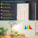 LBW Upgraded Desk Grow Lights for Indoor Plants, Tri-Head 642 LEDs Tabletop Full Spectrum Grow Light, with 3/6/12H Timer, 6 Brightness Levels, 3 Lighting Modes, Height Adjustable for 10-26 inches