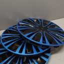 Hubcap Wheel Cover Replacement R15 Hub Caps Universal-Fit Steel Wheel Rim Cover ABS Material Exterior Accessories for Car Truck SUV -Set of 415-inchBlue-Black