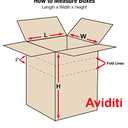 Box USA MD141212 Multi-Depth Corrugated Cardboard Box 14" L x 12" W x 12" H, Kraft, for Shipping, Packing and Moving (Pack of 25)