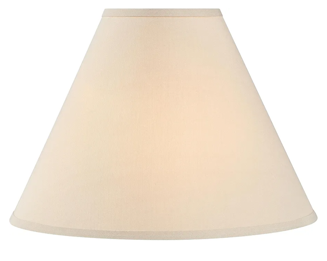 Aspen Creative 32269 Transitional Hardback Empire Shape Spider Construction Lamp Shade in Beige, 18" wide (7" x 18" x 12") Aspen Creative 32269 Transitional Hardback Empire Shape Spider Construction Lamp Shade in Beige, 18" wide (7" x 18" x 12")