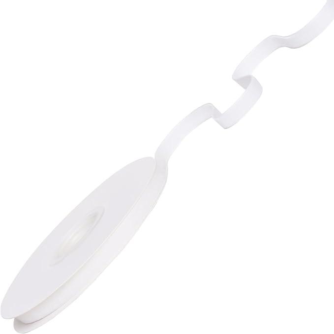 Ribest Off White Velvet Ribbon 5/8 Inch Continuous 10 Yards Christmas Ribbon for Gift Wrapping Wreath Christmas Tree Party Decoration Crafts Home Decor Bouquets, Pack Of 2