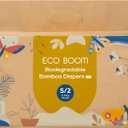 ECO BOOM Bamboo Viscose Baby Diapers, Size 2, 36 Count, Soft & Absorbent Disposable Diapers for Sensitive Skin, Breathable Leak Protection, Eco-Friendly Paper Packaging