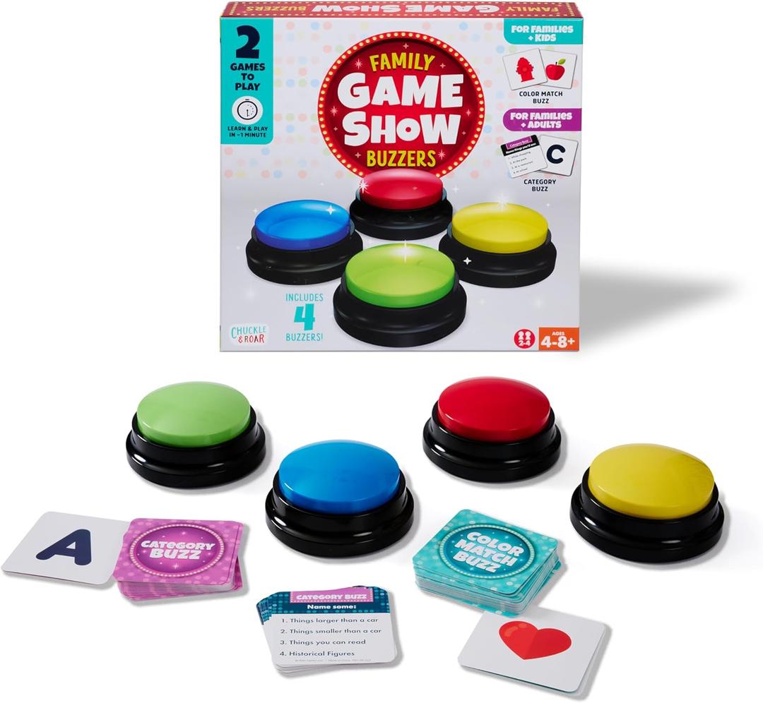 Chuckle & Roar Category and Matching Family Game Night Buzzers